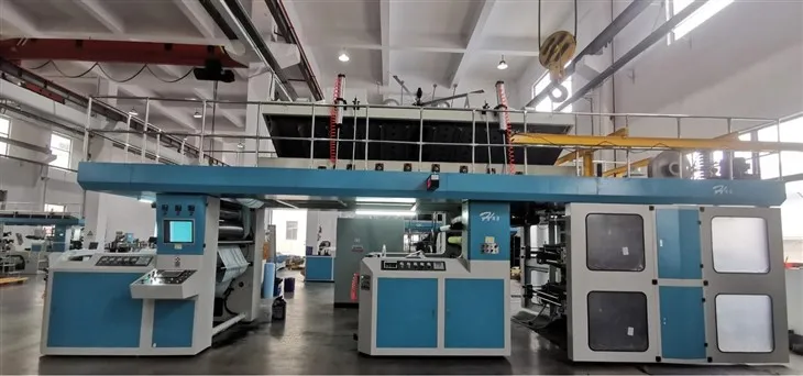 Máquina de impressão flexográfica de filme respirável PE tipo CI de 4 cores
